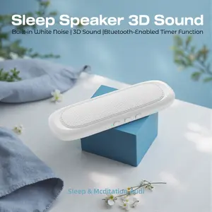 Under the Pillow Speaker | Mini Bone Conduction Wireless Sleep Assist with Stereo Bass, White Noise, Volume Control, TF Card Support and Auto-off for Deep Sleep