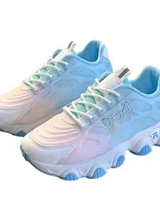 Gradient Thick Sole Dad Shoes, Soft Elastic Height Increase, Multi-Color Options, Casual Streetwear, Versatile Daily Wear