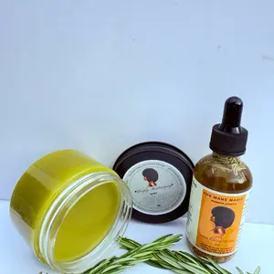 The Mane Magic hair growth set- hair growth oil 2oz- hair growth pomade 4oz | Travel size