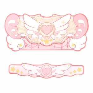 GeekShare Star Wings Mouse Pad（with Wrist Rest）for Gaming, Work Desktop Accessories for Women and Men, Large Gaming Mouse Pads