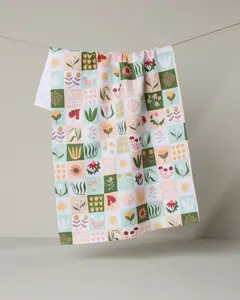 Patchwork Garden Tea Towel