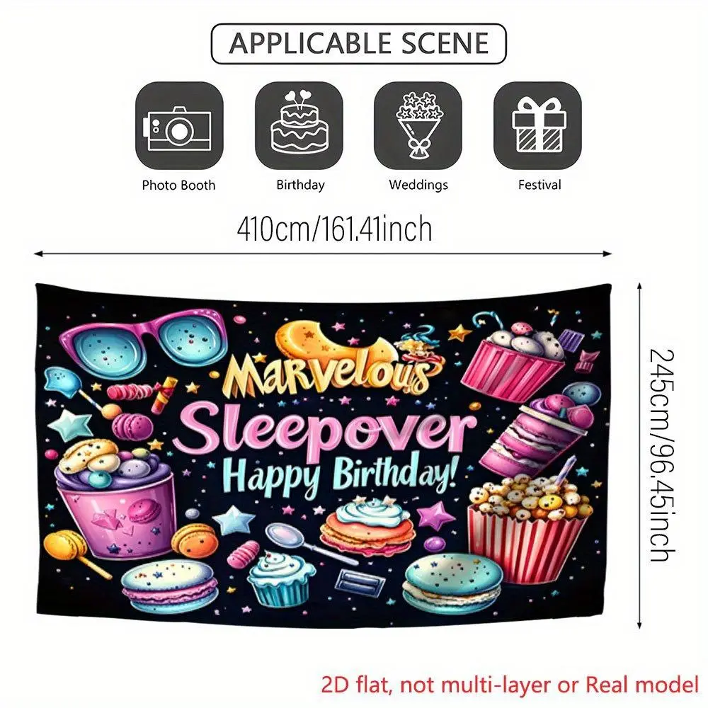 Large Marvel Theme 2D Printed Tapestry Mat - Home Decor Wall Cloth, High-Definition, Easy-to-Hang for Sleepover Birthday Parties, Indoor Photo Opportunities