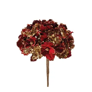 Beaded Hydrangea Flower Stem (Set of 2)