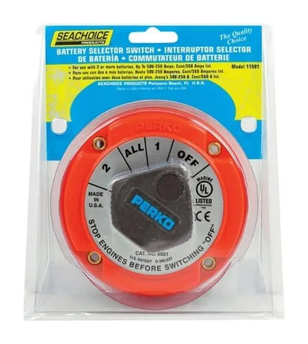 Seachoice 11501 2.62 in. Battery Selector Switch