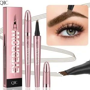 4 Fork Liquid Eyebrow Pencil, 1 Count WaterproofLong Lasting Eyebrow Pen, Brow Styling Brush, EyeBrow Makeup Tool, Makeup Accessories, Cosmetic