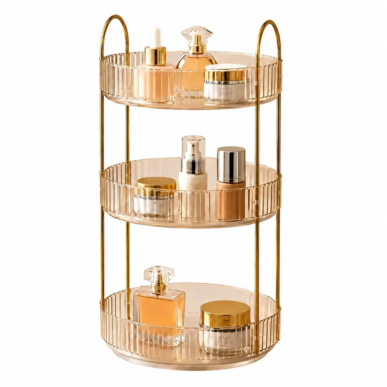 Skincare Countertop Organizer Storage Box - Bathroom Vanity Home Supplies Bin, Boxes containers