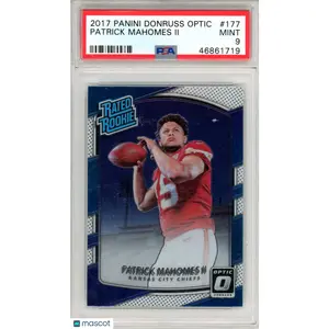 2017 Panini Donruss Optic Patrick Mahomes II #177 PSA 9