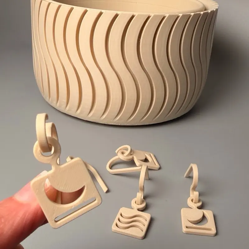 Planter Pot Printed Charms - Made-to-Order Jewelry with Easy Attachment, Unisex Home Improvement & Garden Decor Accessories for Both Indoors/Outdoors