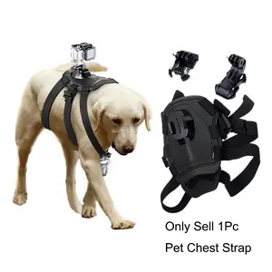 Dog Chest Strap with Camera Mount, 1 Count Adjustable Pet Chest Strap with Camera Mount, Pet Supplies for Outdoor Activities, Harness Straps