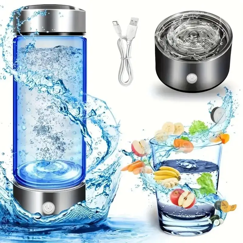 3 in 1 Hydrogen Water Bottle, 1 Set Hydrogen Water Generator, Portable Water Ionizer, Water Quality Improver for Home, Office, Travel