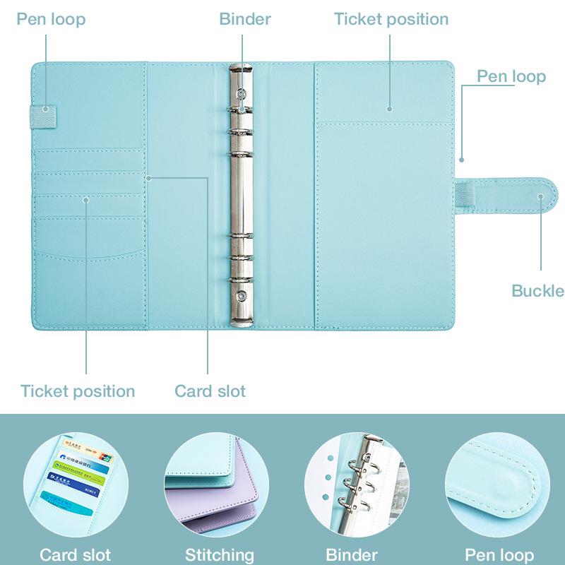 Days Money Saving Challenge Cash Savings Loose-leaf Notebook