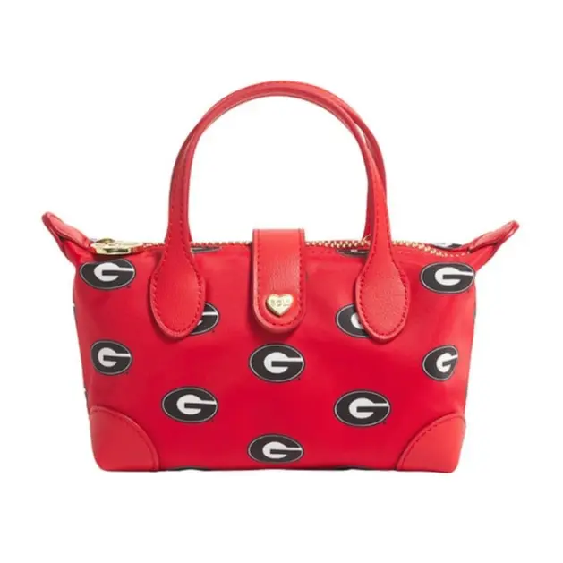 Stoney Clover Lane University Of Georgia Printed Nylon Pouchette Crossbody
