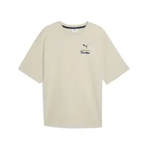 PUMA Mens Porsche Legacy Turbo Graphic Crew Neck Short Sleeve Casual Tops Casual - Beige