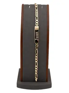 8-inch gold-plated bracelet with a St. Jude Thaddeus figure. Personalize it with your name by leaving it in a note or message.