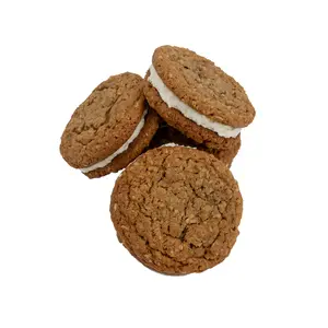 OATMEAL Cream Pie - 4 Pack Large Snack Cookie - Perfect for a Sweet Tooth