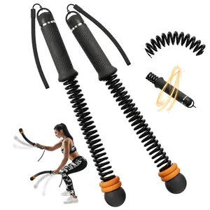 Weighted Cordless Battle Ropes Fitness Equipment for Home Gym, Ropeless Training Ropes Designed for Men and Women, No Jump HIIT Full Body Workout, Quiet Portable Exercise Gear Suitable for Indoor Outdoor Workouts and Daily Home Training