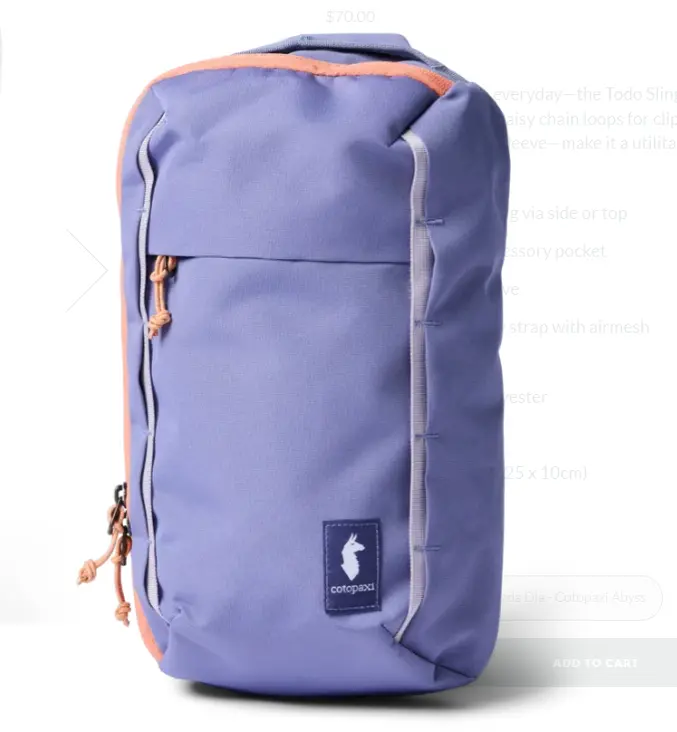 Cotopaxi - Todo 8L Sling - Cada Dia - Aster