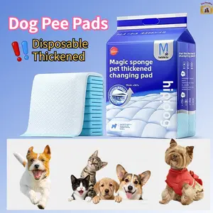 (50 pieces/pack) Disposable Thickened Pet Pee Pads | Super Absorbent Thickened Waterproof Leak-Proof | Dog Training & Cleaning Mats