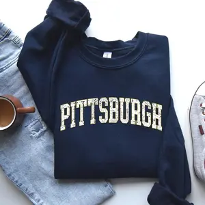 Pittsburgh, Football, Sports, Game Day, Big Game, Touchdown, Tailgate Party, University, College, State Sweatshirt, Women's Crew Neck, Crewneck