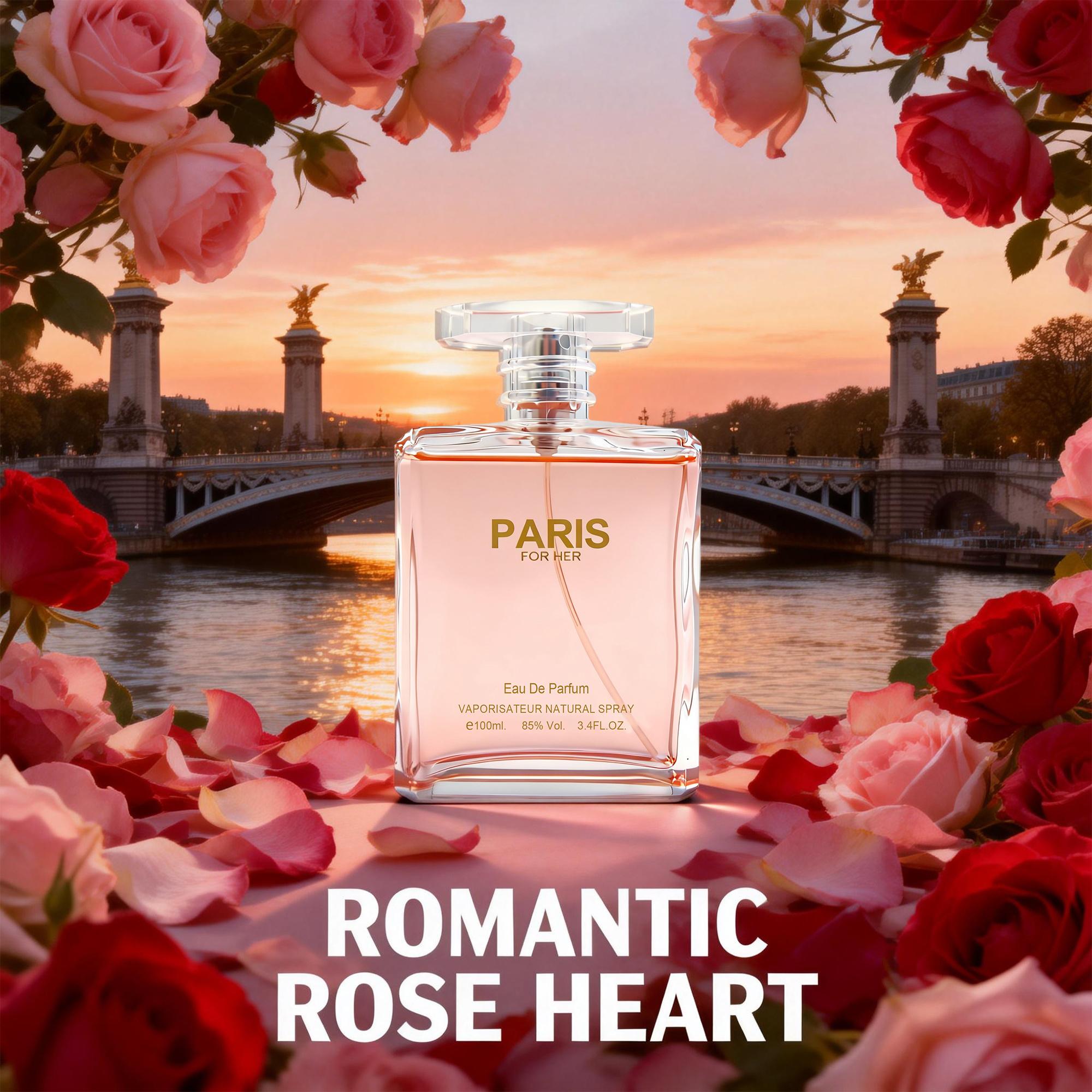 KLOTHERY Paris For Her EDP 100ml Floral Fruity Fragrance Romance of Rose & Lychee Blossom Effortlessly Romantic Light Lively Long Lasting KLOTHERY Paris For Her EDP 100ml Floral Fruity Fragrance Romance of Rose & Lychee Blossom Effortlessly Romantic Light Lively Long Lasting