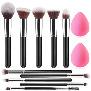 Charming Makeup Brush Set, Plastic Frame Material, Single Item Pack, Non-Flammable Liquid, Made in Yiwu, Ideal for Sponges & Applicators, Cosmetic Brush Set