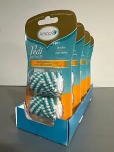 Amope Pedi Perfect Exfoliating Brush Refills – 4 Packs (2 Refills per Pack)