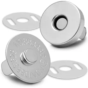 24Sets Magnetic Snaps for Purse Closures 14mm Magnetic Fastener Replacement Kit Magnetic Snaps for Purses and Totes Clothing Bag DIY Craft