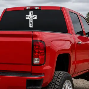 Leather Tool Cross Vinyl Decal
