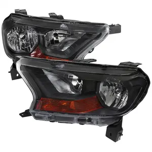 2019-2022 Ford Ranger XL XLT Factory Style Headlights (Matte Black Housing/Clear Lens)