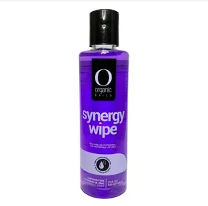 Organic Nails Synergy Wipe - 4 fl oz Liquid Cleanser, Nail Care Dust Remover Tool, Daily Manicure Essential, Single Item