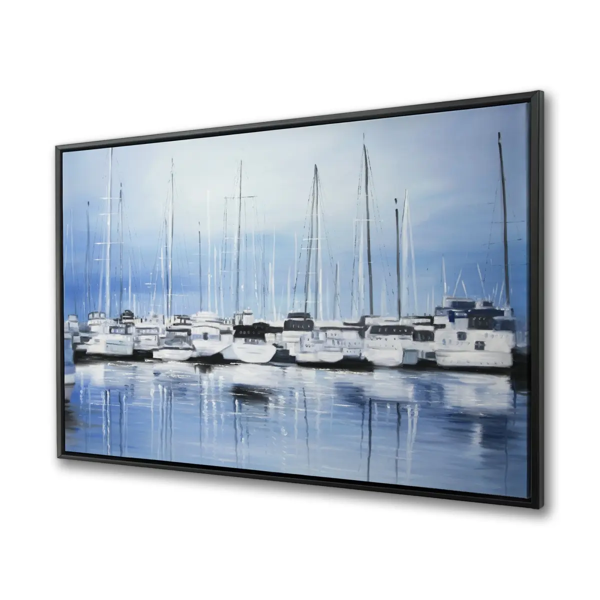 360 Stand Framed Artwork - 36x48 in. Nautical Boat Ocean Art Decoration, Coastal Vibe Wall Art, Ready-to-Hang Home Decor, Ideal Gift for Home Decor Enthusiasts, Ocean Inspired Design, Coastal Decor