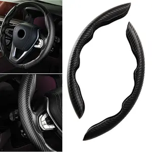 2x Carbon Fiber Car Steering Wheel Booster Non-Slip Cover Accessories Universal