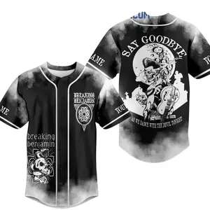 Breaking Benjamin Say Goodbye As We Dance With The Devil Tonight Personalized Baseball Jersey