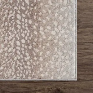 Sample Pointblank Tan Leopard Print Rug