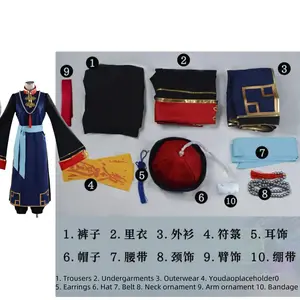 Anime Nakajima Atsushi Cosplay Costume  dazai osamu Nakahara Chuuya Zombie Uniform Suit for Women Men Halloween Party Outftis