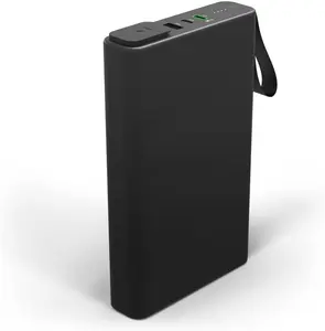 mophie powerstation pro AC (2023)-27,000 mAh External Battery compatbile With MacBook&iPad Portable PD battery with 100W of AC&60W USB-C Fast Charge integrated carry strap-USB-C cable included, Black Power Bank