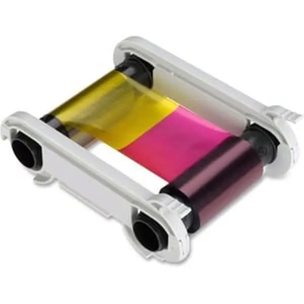 Sicurix SRXR5F002AAA Ribbon Cartridge - 5-Panel Design YMCKO, Dye Sublimation-Thermal Transfer, Designed for Evolis Zenuis Series ID Card Printers, Prints Bar Codes & Full-Color Images, 200 Cards