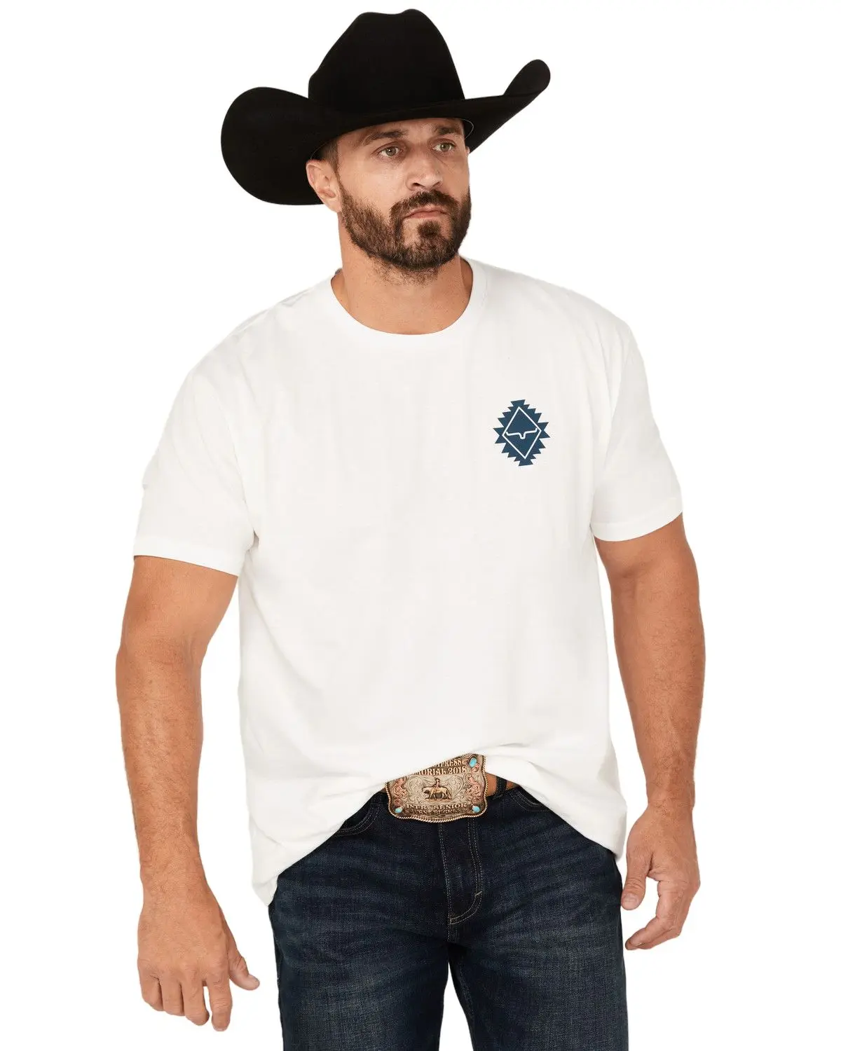 Kimes Ranch Men's Men'S Boot Barn Layered Diamond Southwestern Logo Short - Msh0000115-Wht