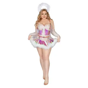 Plus Size Rave Angel Costume