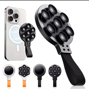 Universal Silicone Magnetic Mag Safe Suction Cup Phone Mount Hands-Free Holder - Perfect Phone Accessory for Hands-Free Use - Accessories Metal Stand Grip Stick Smartphone Cellphone