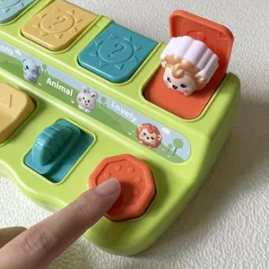 1pc Interactive Pop-Up Animal Mechanism Box, Educational Toy for Boys and Girls, Logic and Memory Training, Ideal Gift for Birthday, Halloween, Christmas - Durable Plastic Material, Assorted Colors