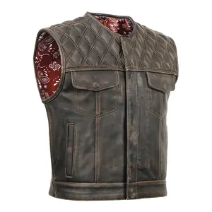 Harley Knight™ Lowcut Men's motorcycle Leather Vest