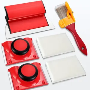 Pro Paint Edger Tool Set with 25cm Scraper, Edge Trimmer & Wood Handle Brush for Home Renovation