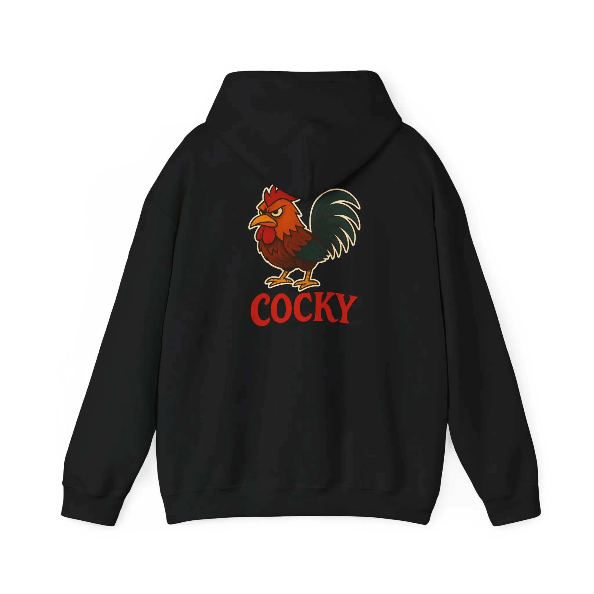 Rooster Rage Hoodie, Funny Chicken Graphic Sweatshirt, Unisex Pullover Jumper, Farm Animal Lover Gift, Cocky Bird Apparel, Angry Rooster