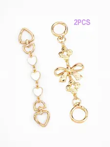 Heart & Moon Design Purse Chain Extender, Novelty Bag Extender Chain, Purse Strap Extenders for Women & Girls, Bag Charm Accessories