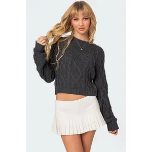 Poppy Cable Knit Sweater