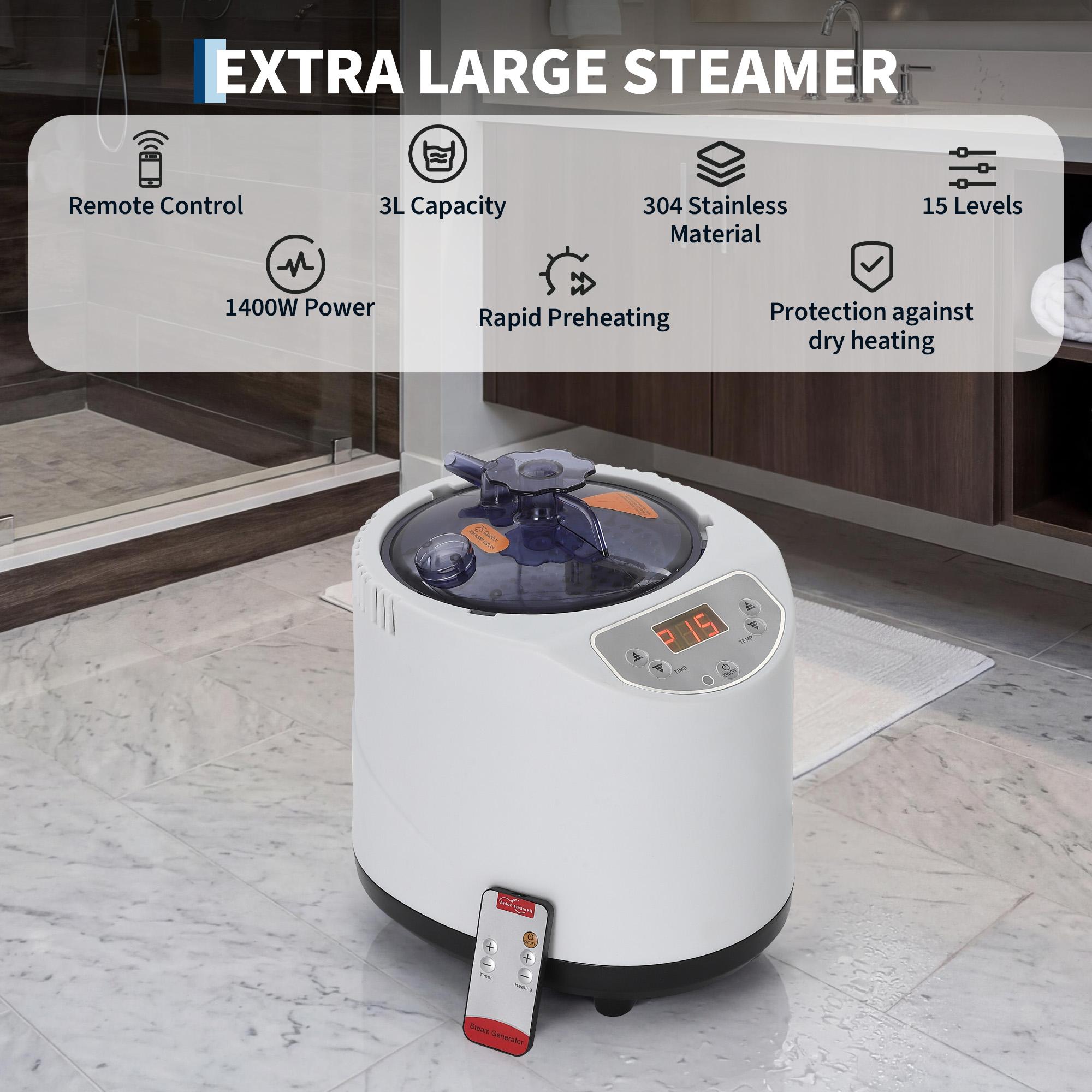 Garvee Portable Home Sauna Box with 10-Min Fast Heating,Single/Double-Person SPA Steam Sauna Tent Featuring 3L/1200W 、3L/1400WSteamer, 9 Adjustable Levels, Durable 600D Material, and Easy Foldable Setup for Relaxation