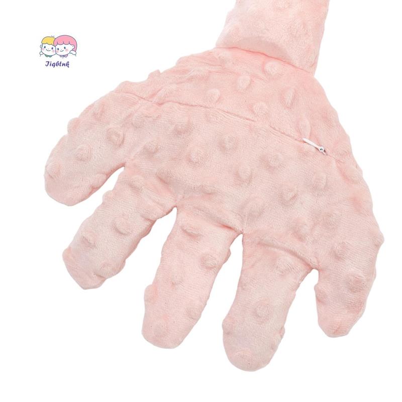 Baby Soothe Toy with Large Palm Cute Stuffed Animal Baby Patter Snuggle Toy Plush Doll for Newborns