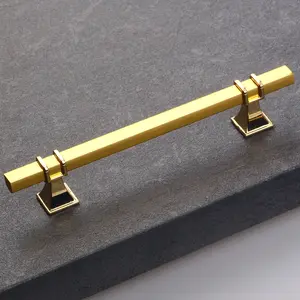 Cabinet Pull Handles Kitchen Cabinet Pulls Drawer  Black Handle Gold Knobs Square TBar Furniture Hardware Cupboard Dresser Handle knob 1363