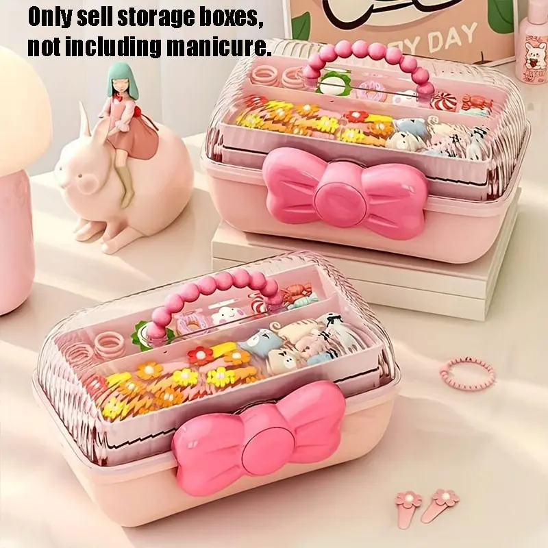 Cute Multi-Layer Desktop Organizer Box, Ideal for Toys and Cosmetics, Cosmetic Organizers, Beauty Organizer, Rotating Hair Accessory Stand, Home and Office Storage Solution, Beauty Supplies Organizer